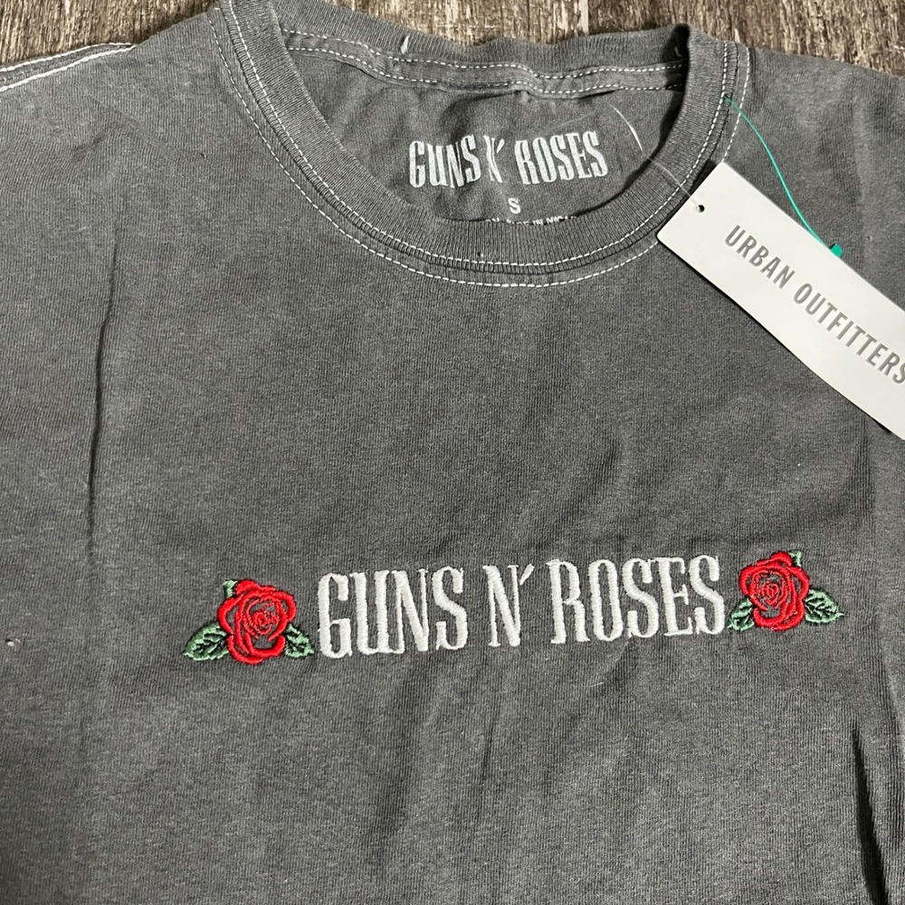 Urban Outfitters Guns N Roses T-Shirt Graphic Tee Gray Band Rock Music - Picture 3 of 6